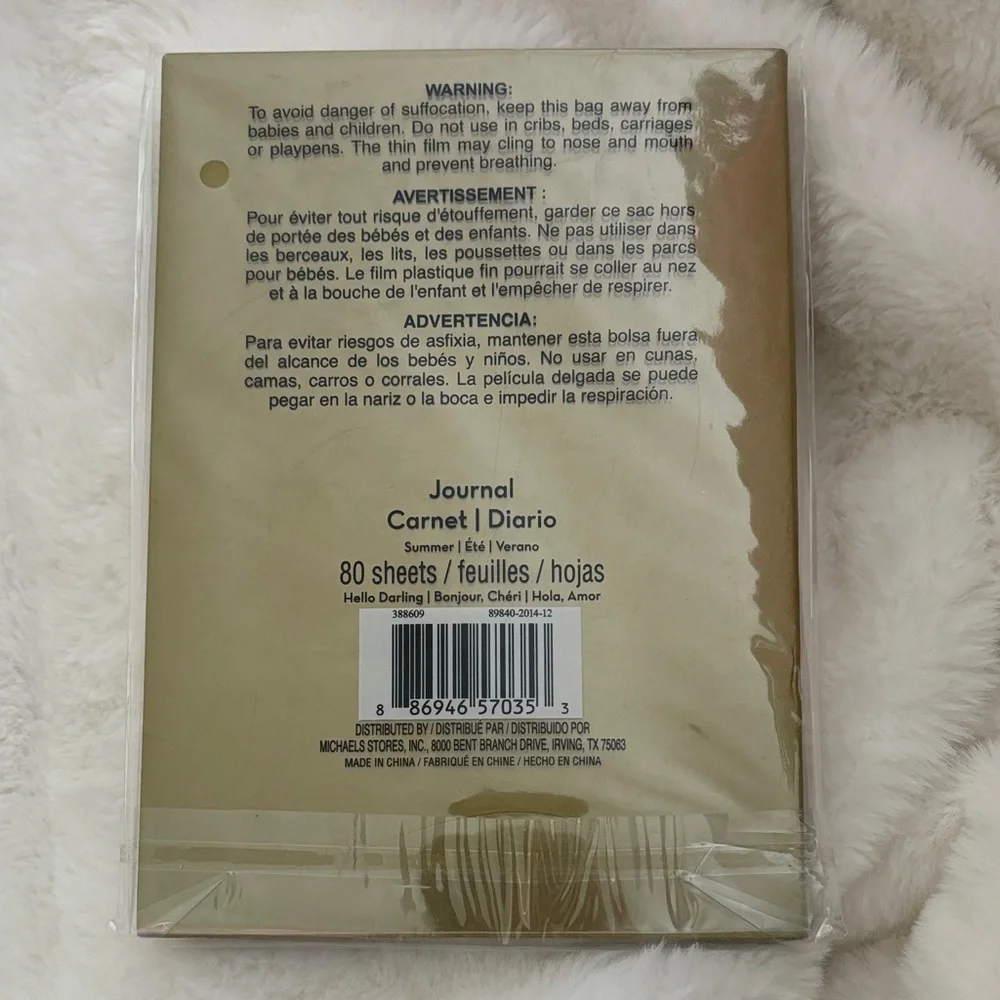 Gold Inspirational Notebook Journal NEW